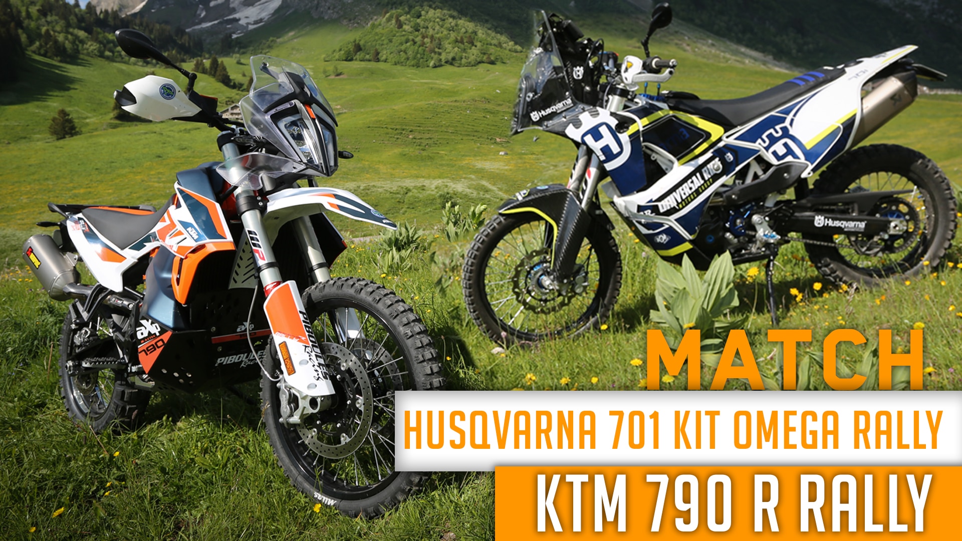 Match : HUSQVARNA 701 Kit Omega Rally vs KTM 790 R Rally