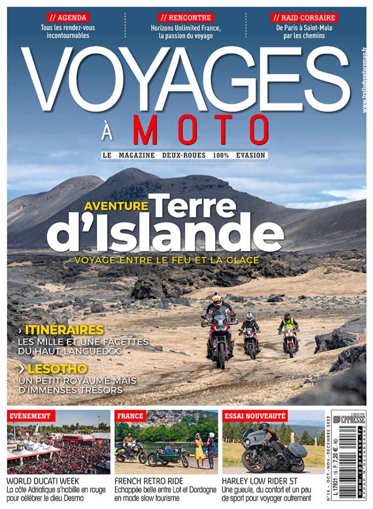 Voyages à Moto Magazine couverture