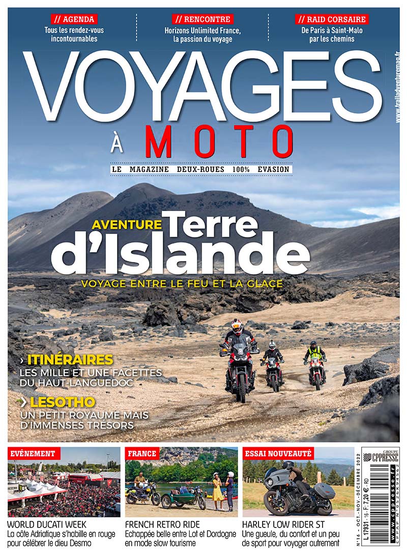 Voyages à Moto Magazine couverture