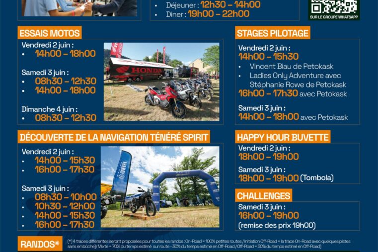 Prgogramme des Trail Adventure Days 2023