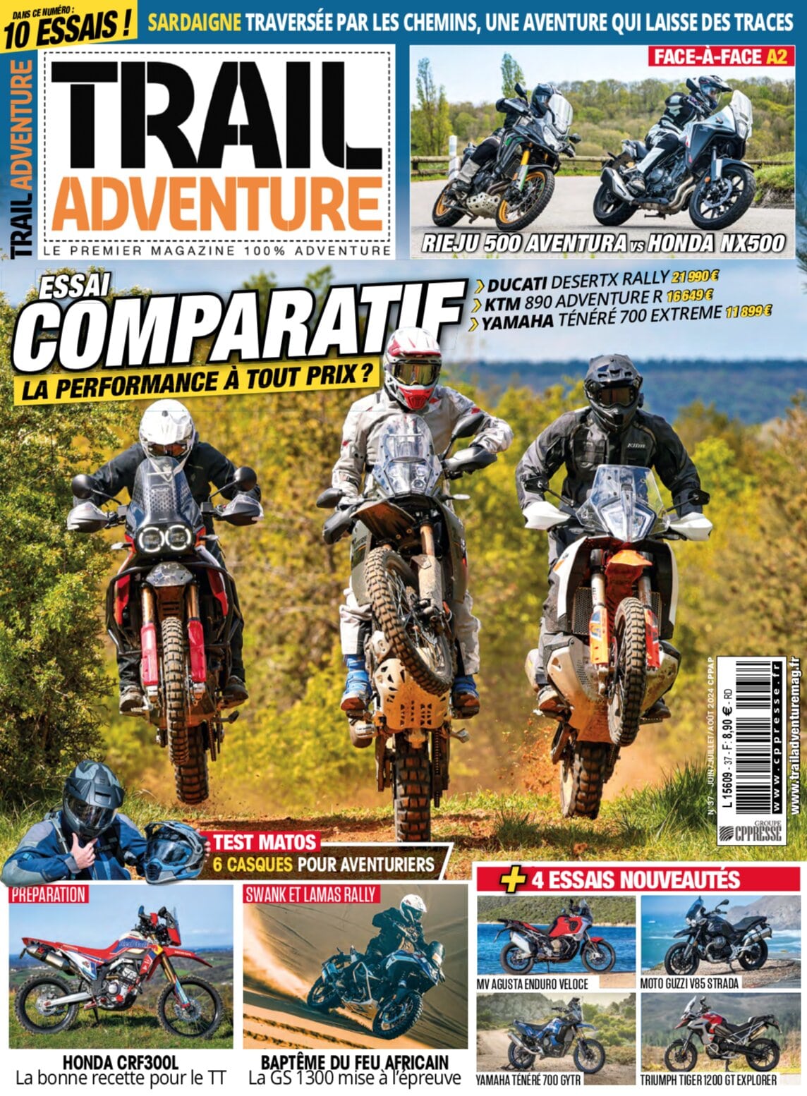 Couverture Trail Adventure Magazine #37