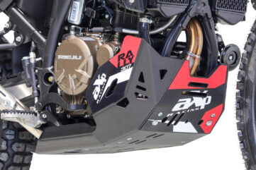 sabot moteur AXP monté sur Rieju Aventura Rally 307