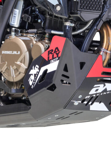 sabot moteur AXP monté sur Rieju Aventura Rally 307
